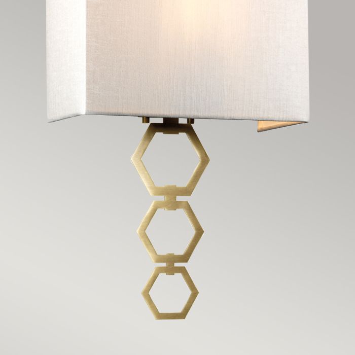 Ria Medium 1 Light Wall Light - Aged Brass
