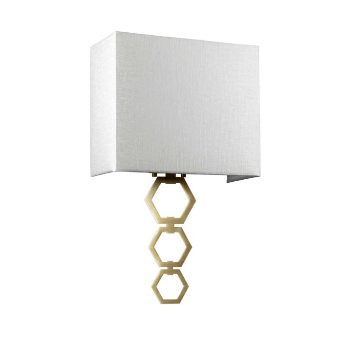 Ria Medium 1 Light Wall Light - Aged Brass