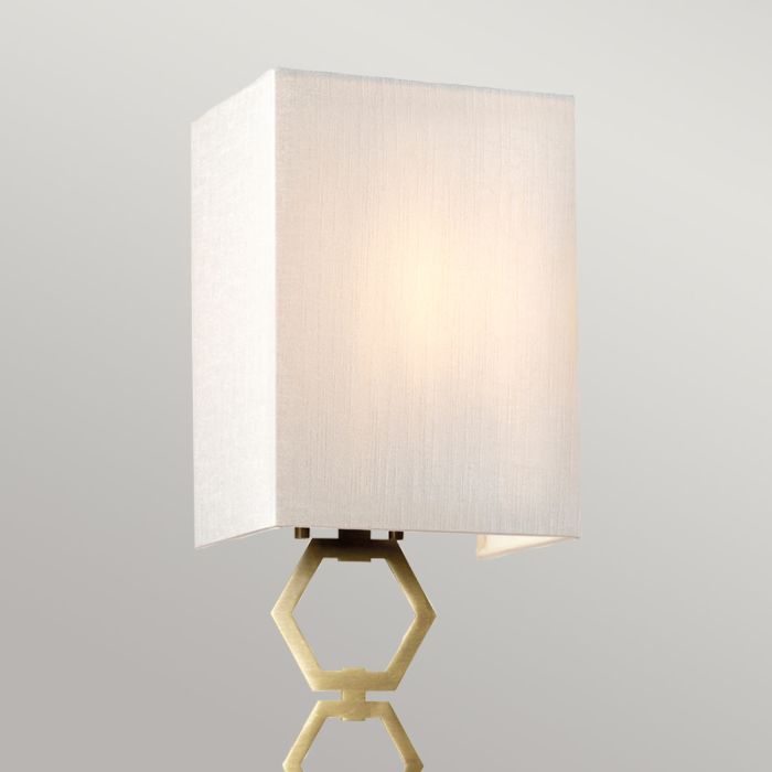 Ria Small 1 Light Wall Light - Aged Brass