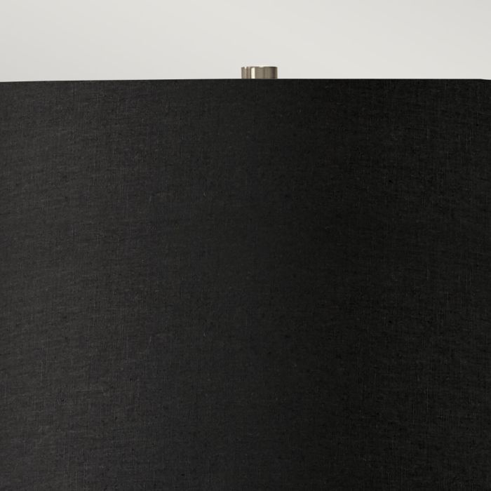 Ripple 1 Light Table Lamp - White with Black Shade