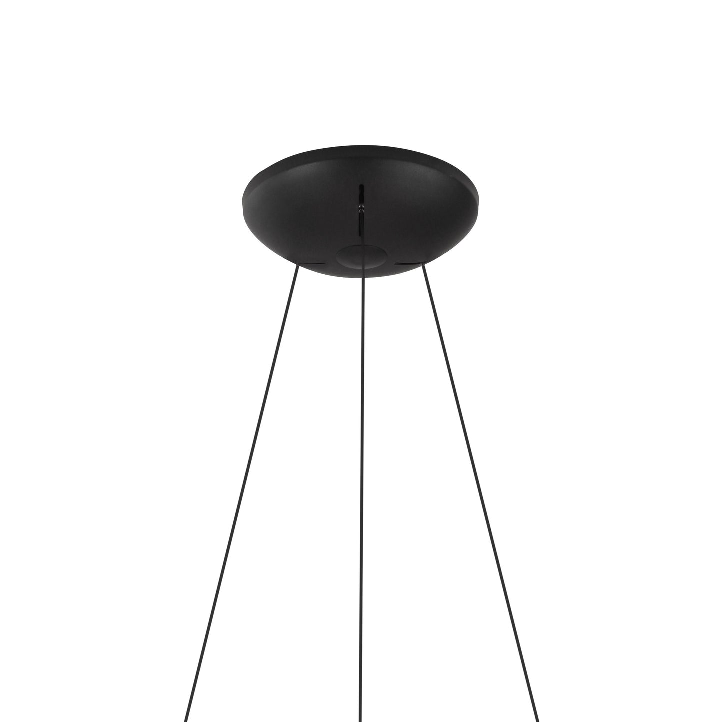 Riumar Ring Pendant 62cm 40W+15W LED, 3 Way Relay, 3000K, 3800lm, Black, 3yrs Warranty by Mantra