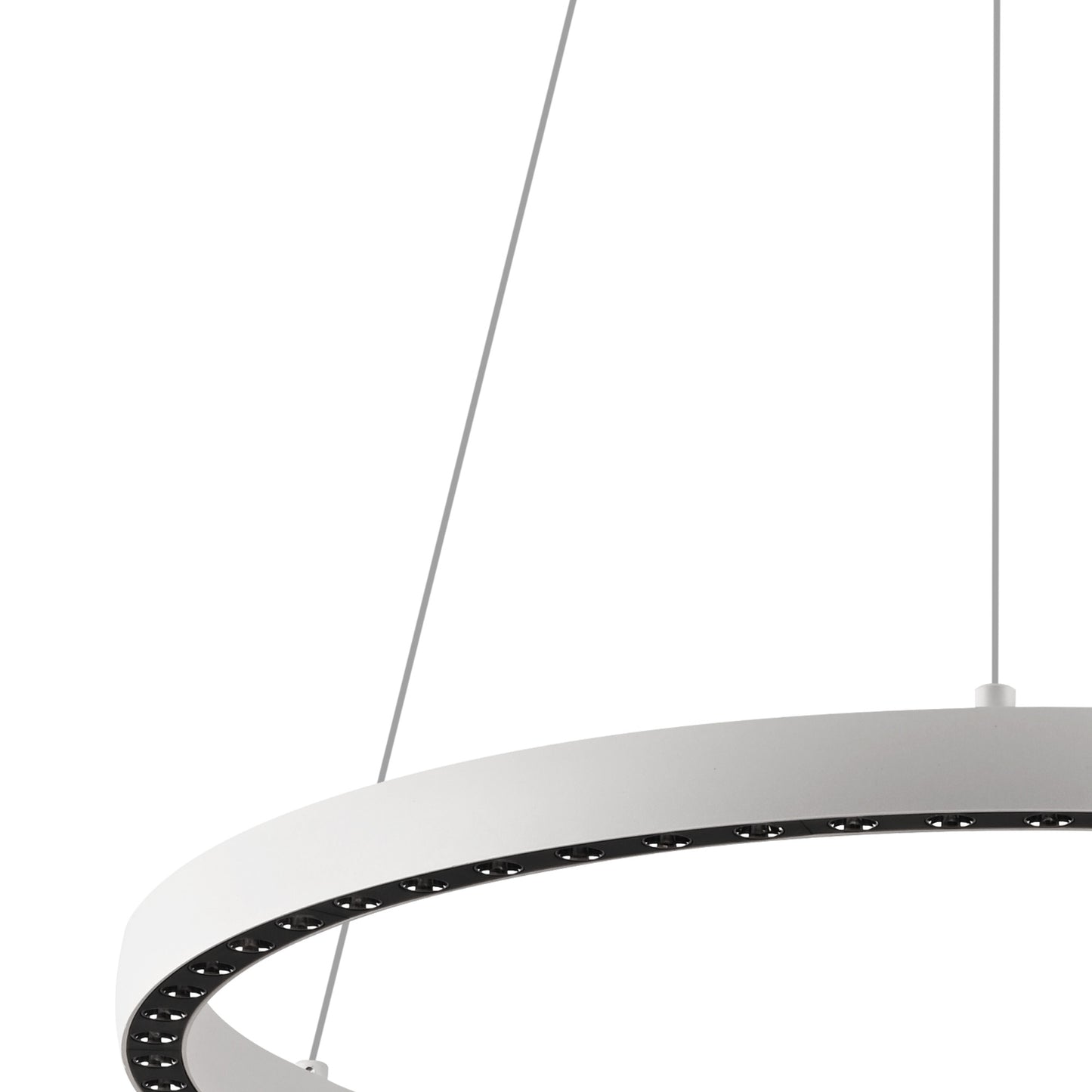 Riumar Ring Pendant 92cm 60W+20W LED, 3 Way Relay, 3000K, 5800lm, White, 3yrs Warranty by Mantra