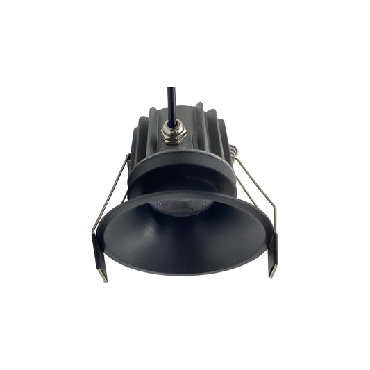 Rombok Downlight 12W LED, Dimmable CCT LED, Cut Out: 75mm, 1080lm, 36° Deg, IP65 DRIVER INC., Black, 3yrs Warranty by Mantra