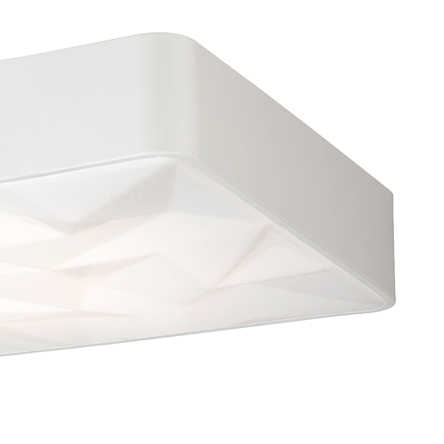 Rombos Flush 50cm Square 40W LED 3000K-6500K Tuneable, 3100lm, Remote Control White, 3yrs Warranty by Mantra