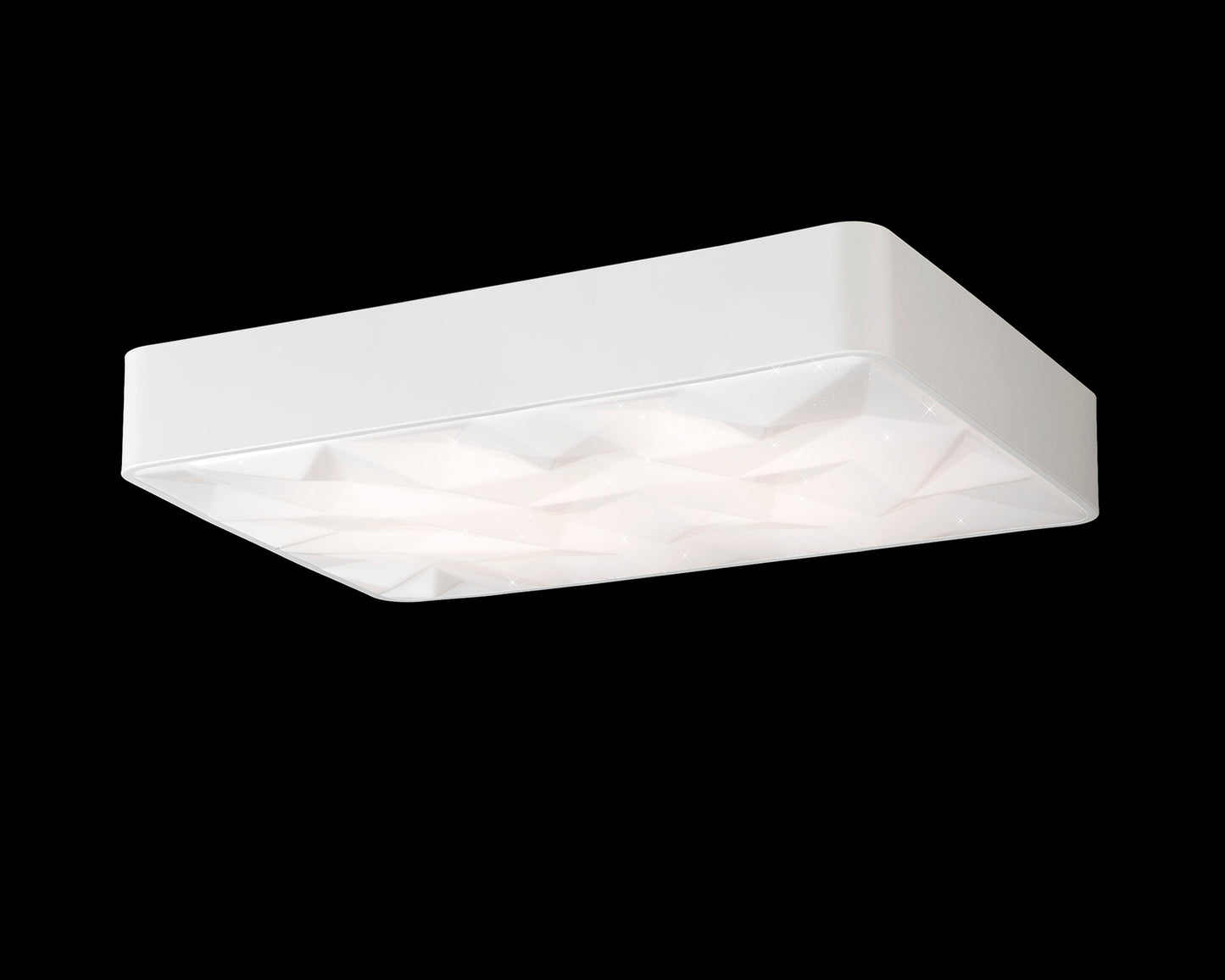 Rombos Flush Rectangular 60W LED 3000K-6500K Tuneable, 4500lm, Remote Control White, 3yrs Warranty by Mantra