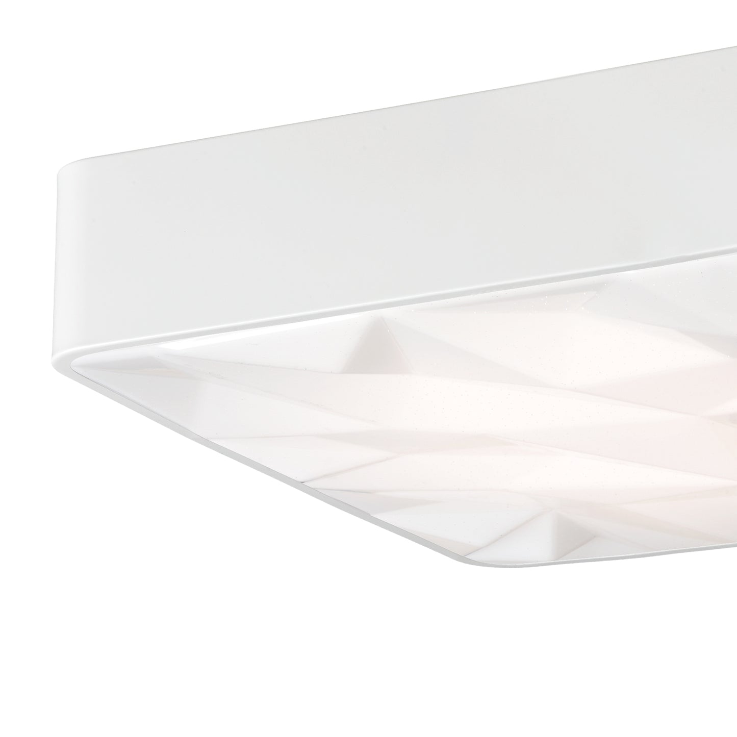 Rombos Flush Rectangular 60W LED 3000K-6500K Tuneable, 4500lm, Remote Control White, 3yrs Warranty by Mantra