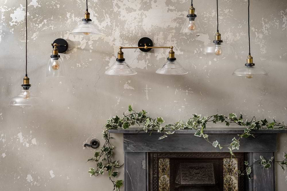 Romilly Tapered Etched Glass French Style Pendant Light - Soho Lighting