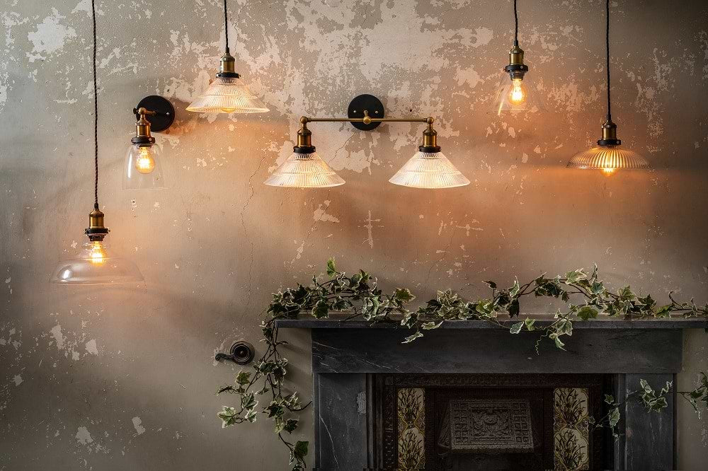 Romilly Dome Etched Glass French Style Pendant Light