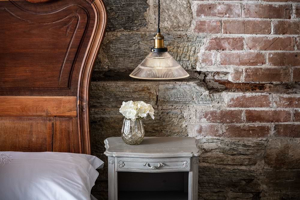 Romilly Tapered Etched Glass French Style Pendant Light - Soho Lighting