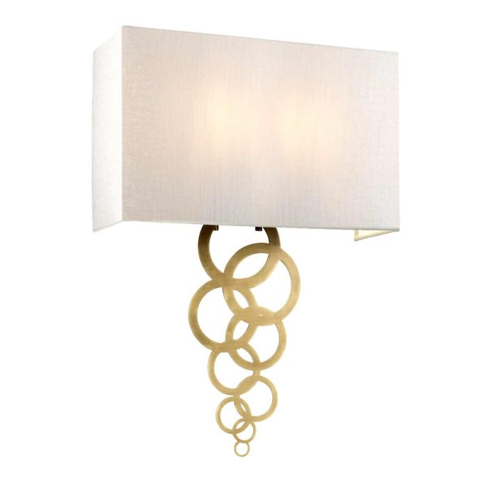 Rosa Large 2 Light Wall Light - Aged Brass