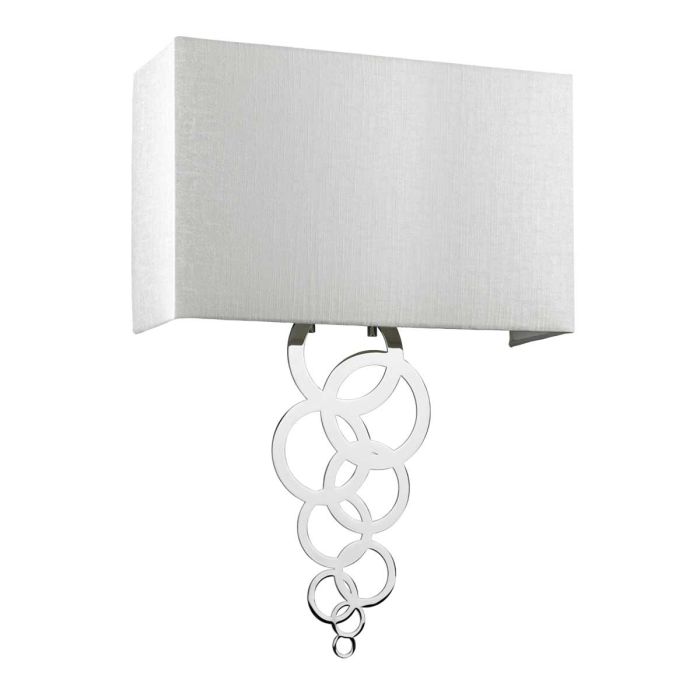 Rosa Large 2 Light Wall Light - Polished Chrome