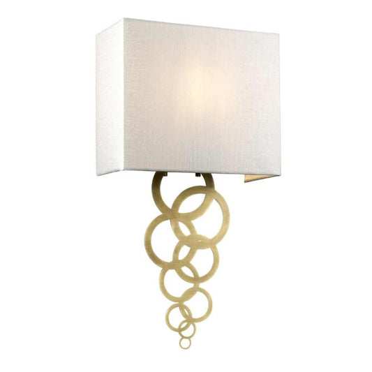 Rosa Medium 1 Light Wall Light - Aged Brass