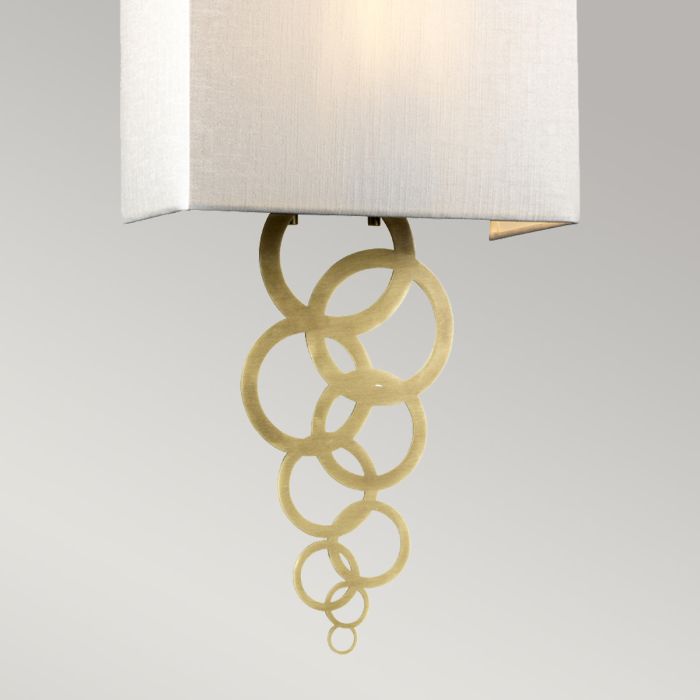 Rosa Medium 1 Light Wall Light - Aged Brass