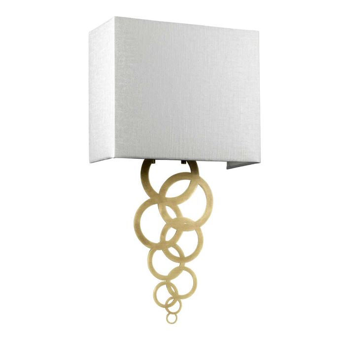 Rosa Medium 1 Light Wall Light - Aged Brass