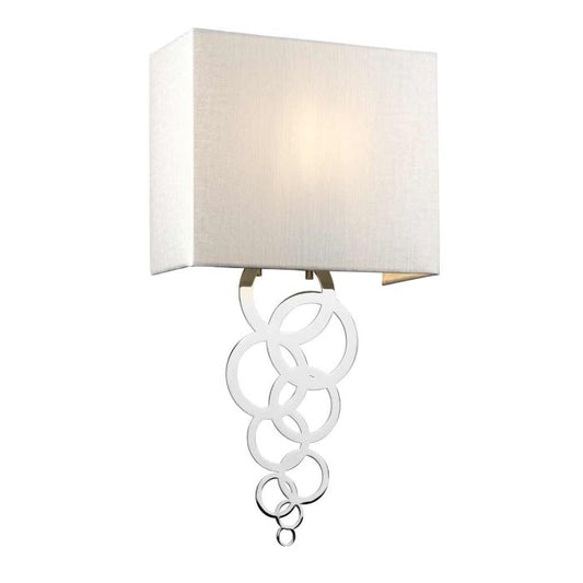 Rosa Medium 1 Light Wall Light - Polished Chrome