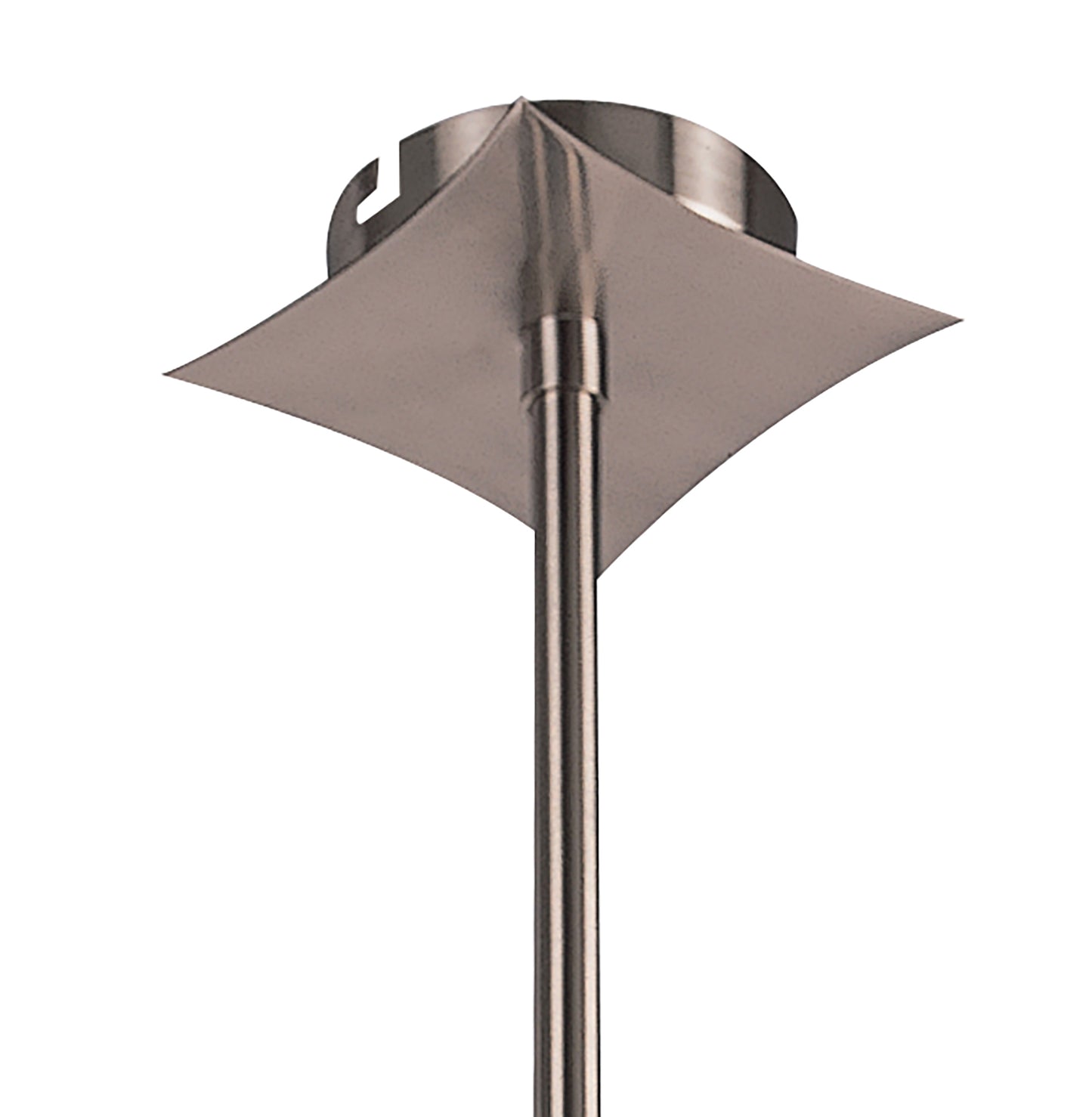 Rosa Del Desierto Telescopic Pendant Convertible To Semi Flush 4 Light G9, Satin Nickel by Mantra