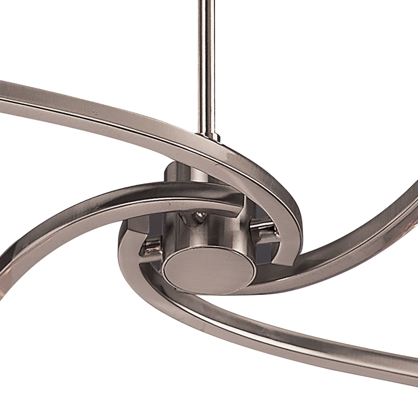 Rosa Del Desierto Telescopic Pendant Convertible To Semi Flush 4 Light G9, Satin Nickel by Mantra