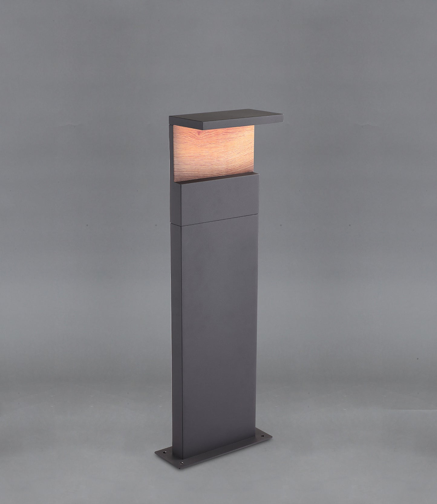 Ruka Floor Lamp Medium, 13W LED, 3000K, 850lm, IP54, Anthracite/Walnut, 3yrs Warranty by Mantra