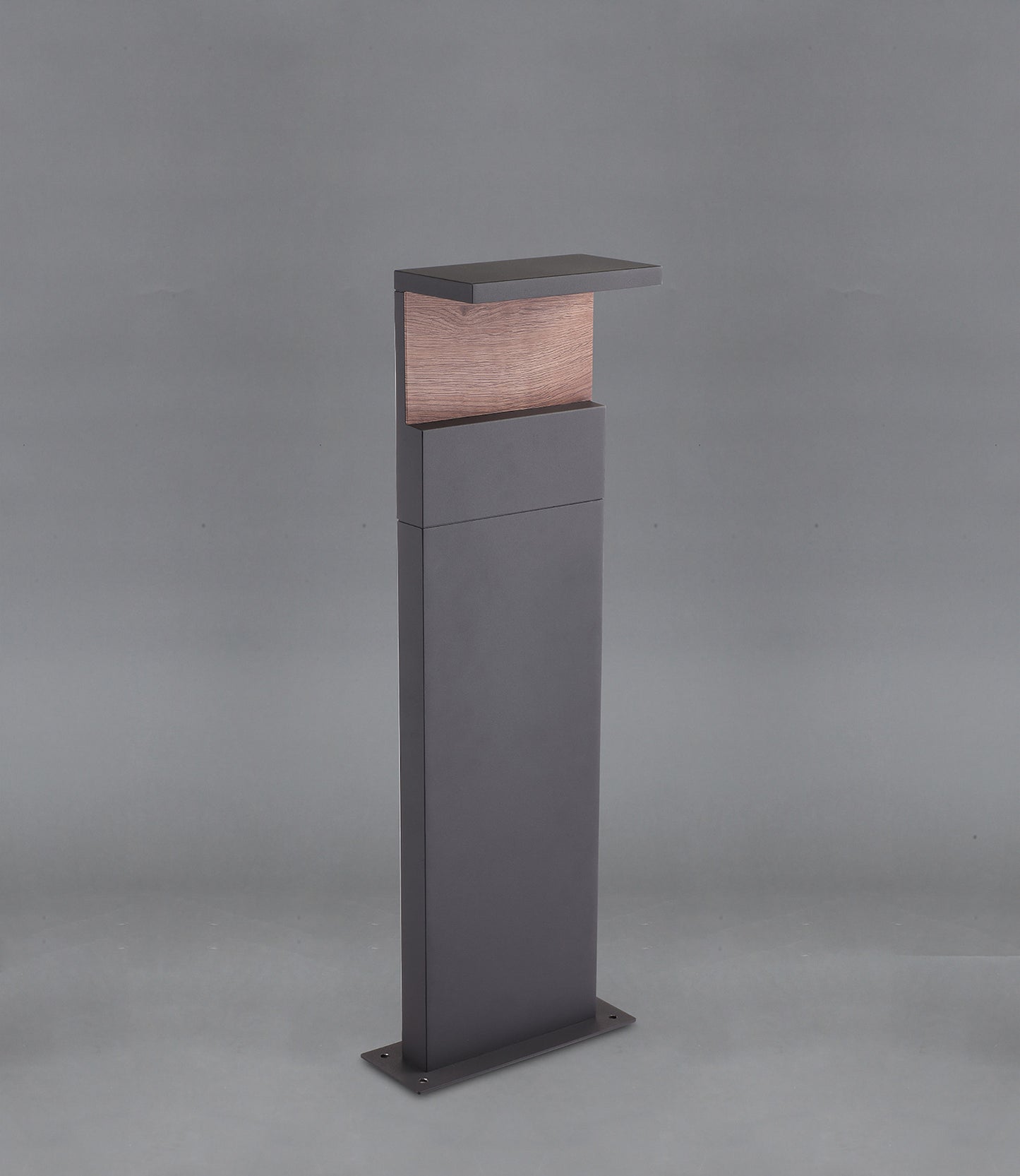 Ruka Floor Lamp Medium, 13W LED, 3000K, 850lm, IP54, Anthracite/Walnut, 3yrs Warranty by Mantra