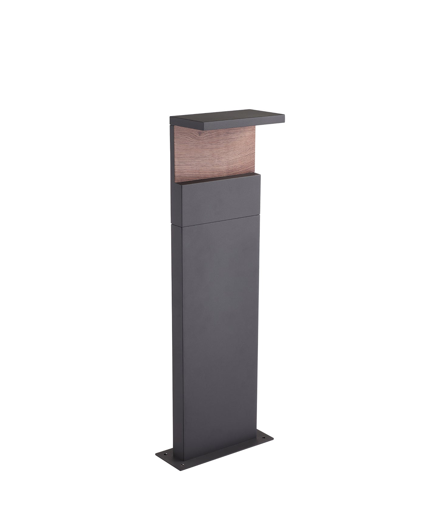 Ruka Floor Lamp Medium, 13W LED, 3000K, 850lm, IP54, Anthracite/Walnut, 3yrs Warranty by Mantra