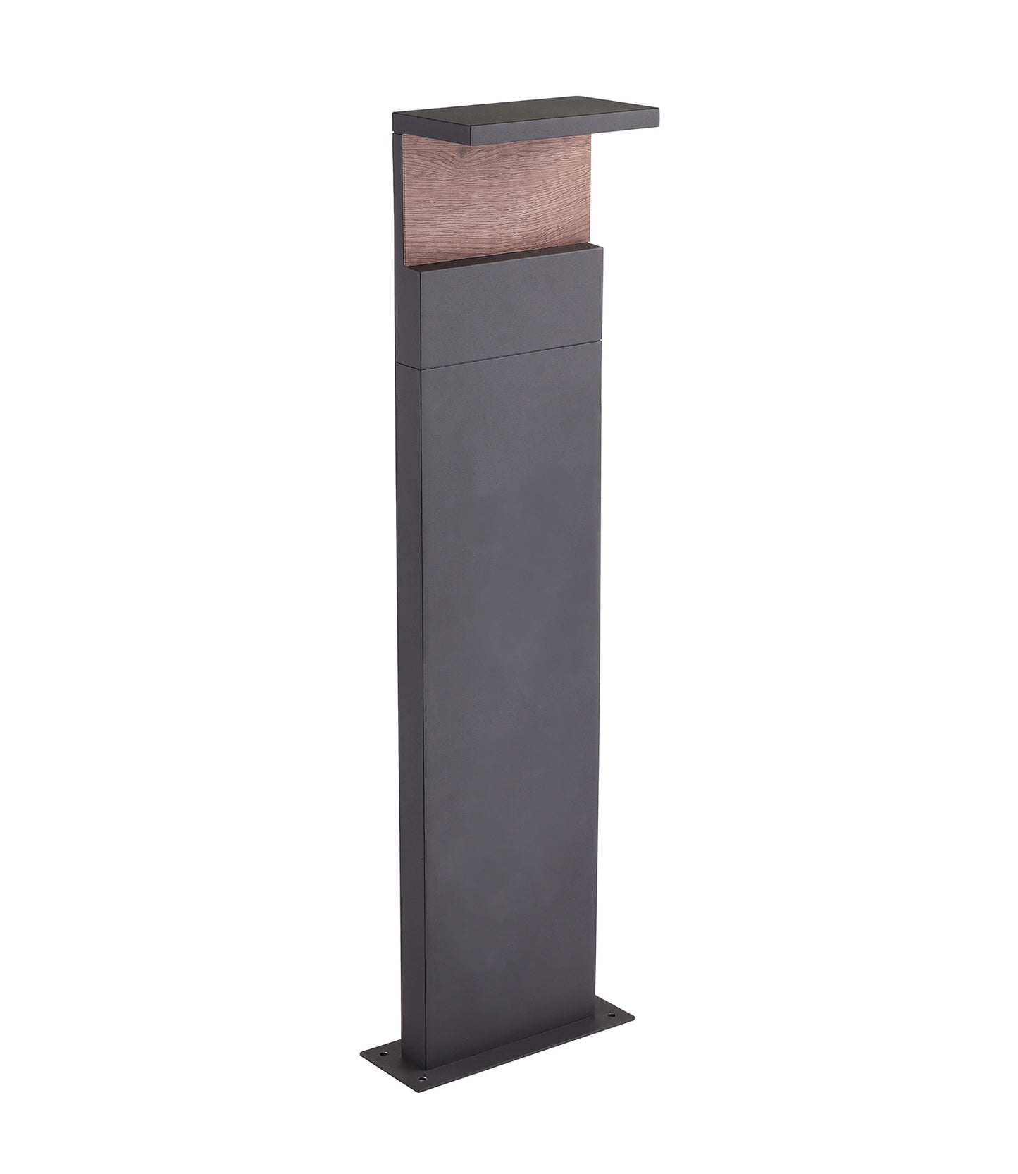 Ruka Floor Lamp Large, 13W LED, 3000K, 850lm, IP54, Anthracite/Walnut, 3yrs Warranty by Mantra