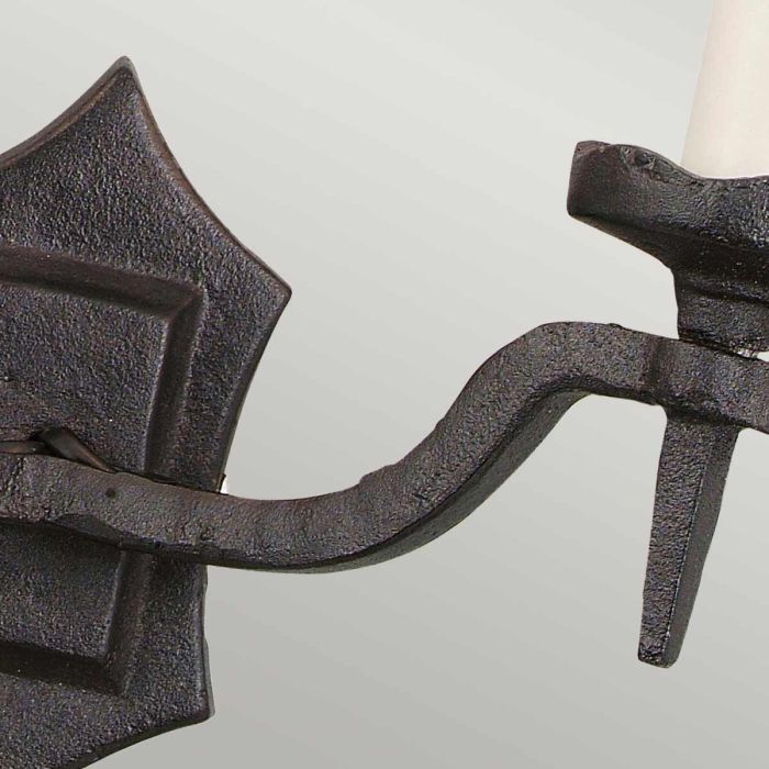 Rectory 2 Light Wall - Black