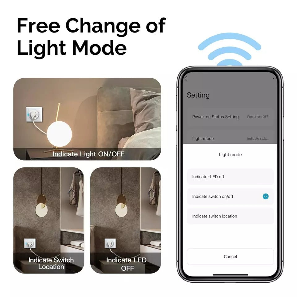 MOES Smart Dimmer Wifi Plug for Dimmable LED, CFL, Halogen, RGB Strips. Alexa, Google Assistant, Smart Life, Tuya Compatible