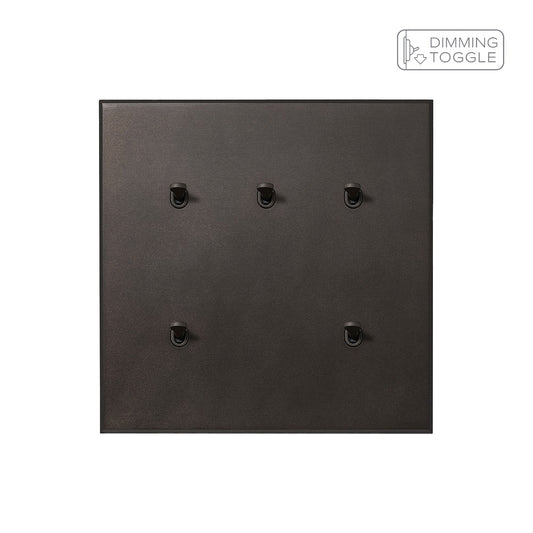 Heritage Bronze 5 Gang 2 Way Dimming Toggle Switch with Bronze Toggle - The Palaces Collection