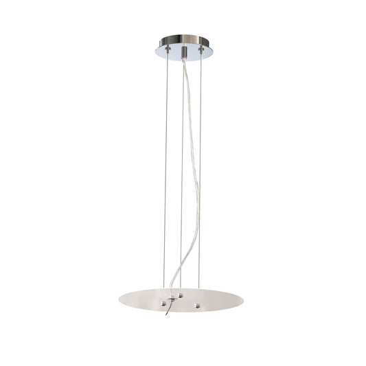 Sabina Pendant Kit 43CM, Polished Chrome/White Acrylic by Mantra