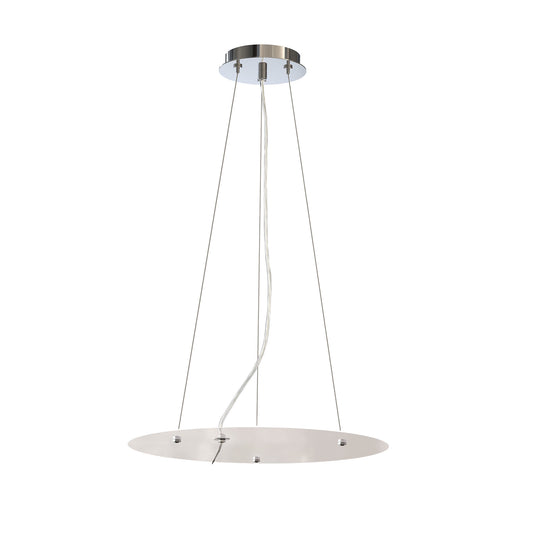 Sabina Pendant Kit 59CM, Polished Chrome/White Acrylic by Mantra