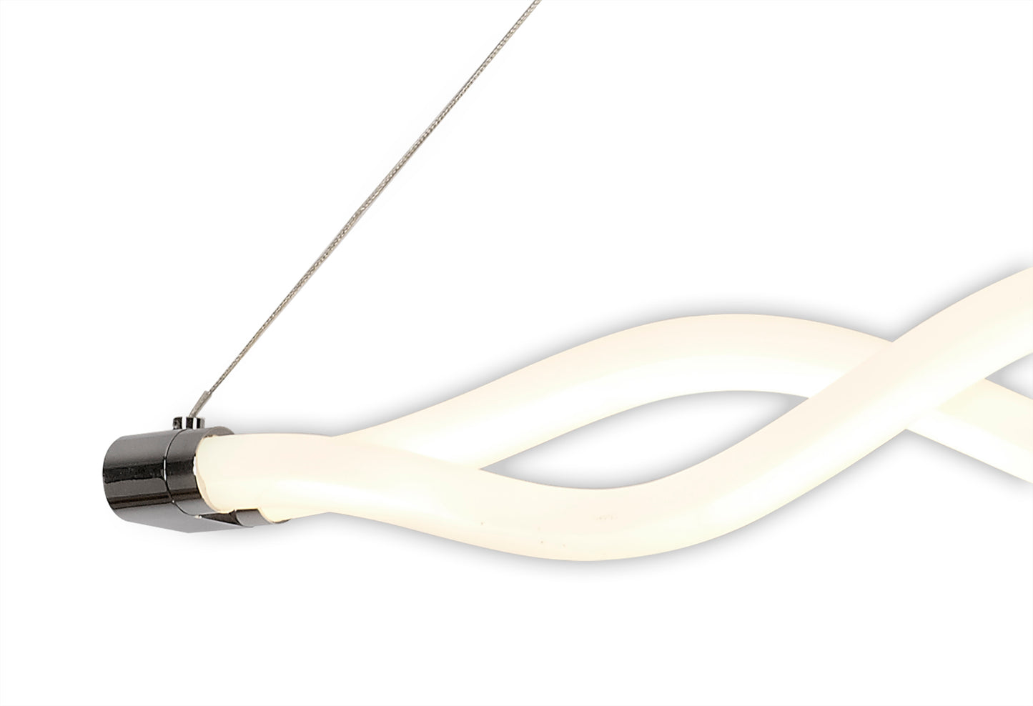 Sahara II Linear Pendant, 40W LED, 3000K, 3000lm, IP20, Chrome, 3yrs Warranty by Mantra