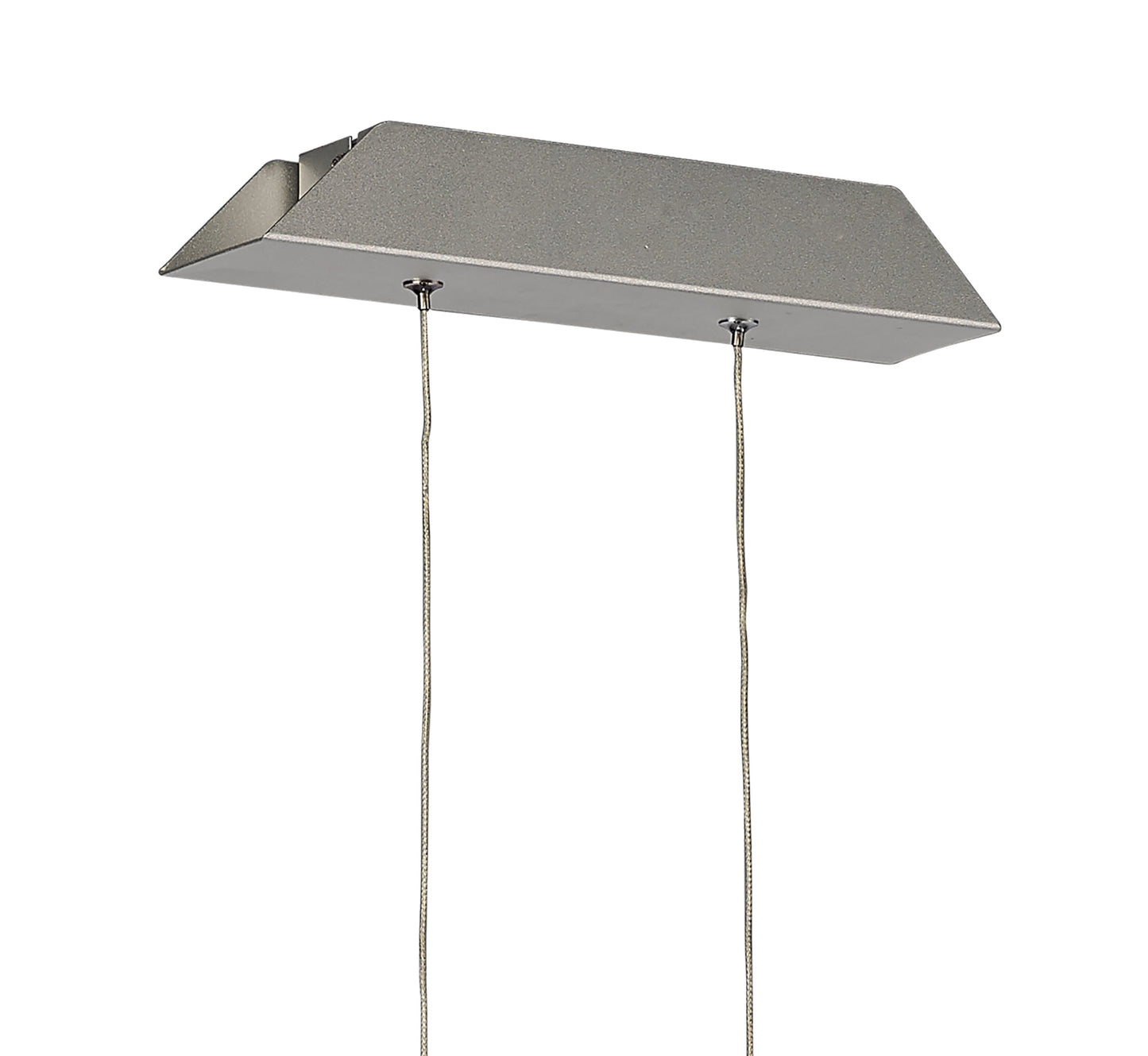 Sahara Linear Pendant 36W LED 3000K, 2520lm, Silver, Frosted Acrylic, Polished Chrome, 3yrs Warranty by Mantra