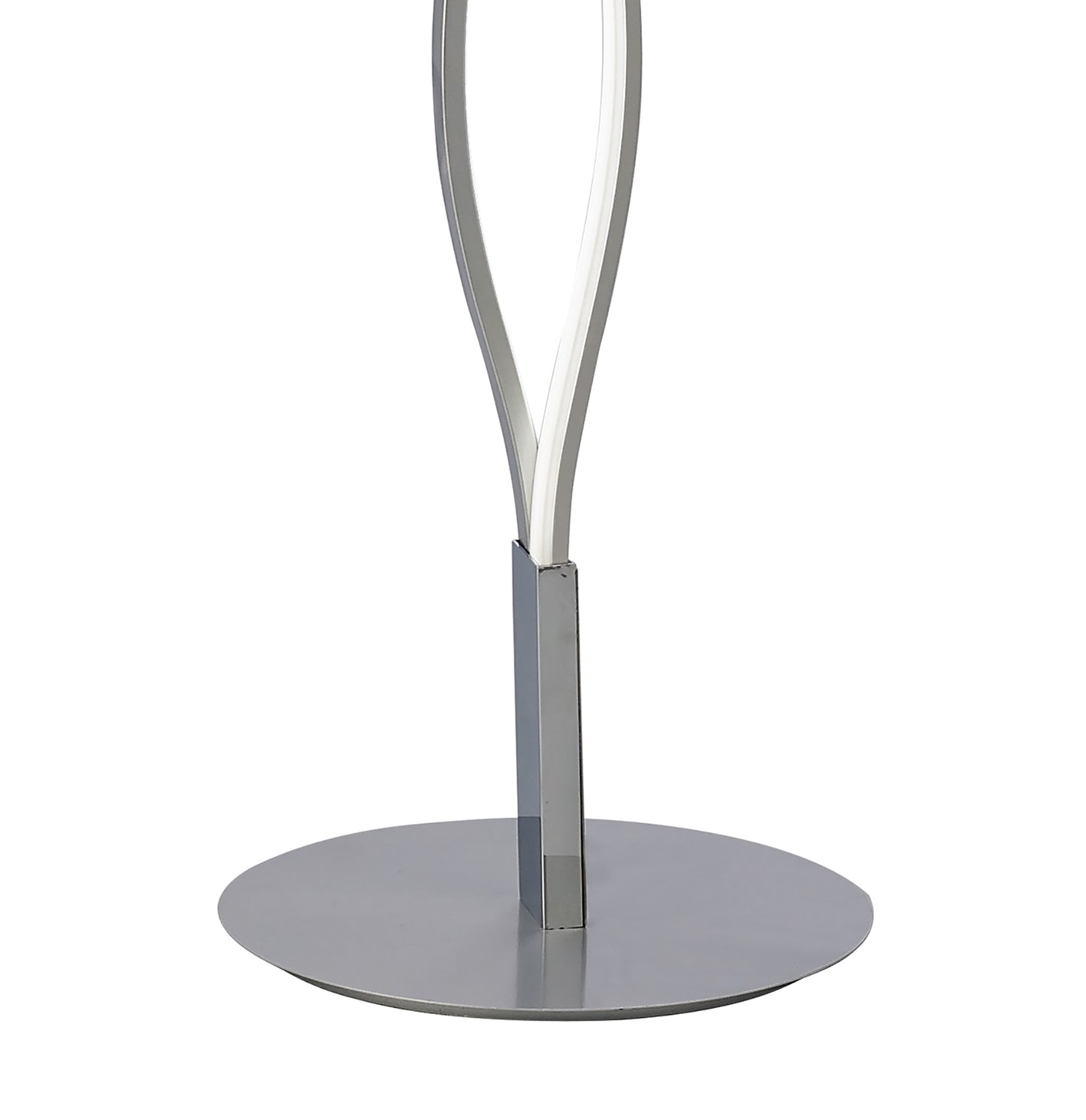 Sahara Floor Lamp 21W LED 3000K, 1470lm, Silver/Frosted Acrylic/Polished Chrome, 3yrs Warranty by Mantra