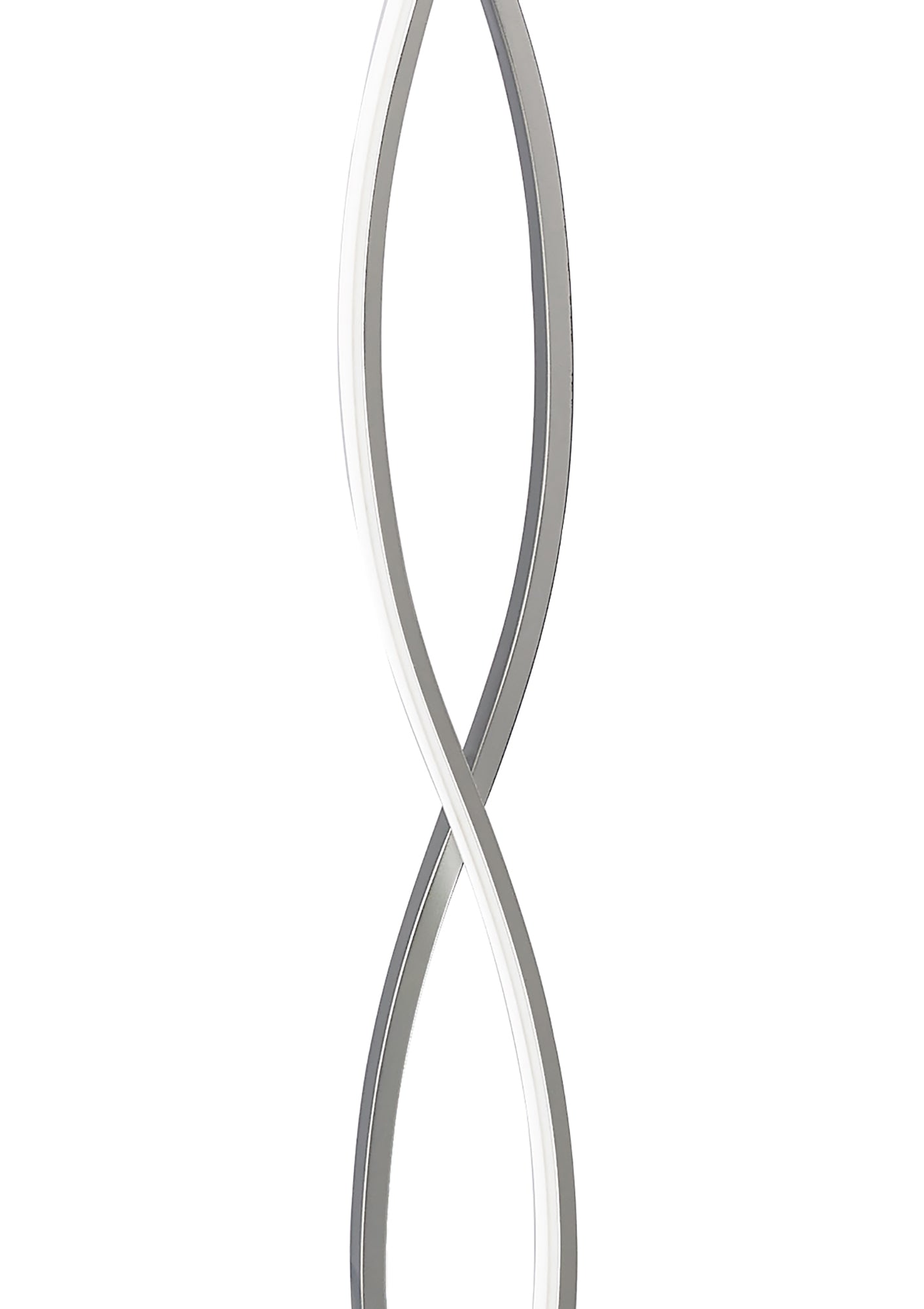 Sahara Floor Lamp 21W LED 3000K, 1470lm, Silver/Frosted Acrylic/Polished Chrome, 3yrs Warranty by Mantra