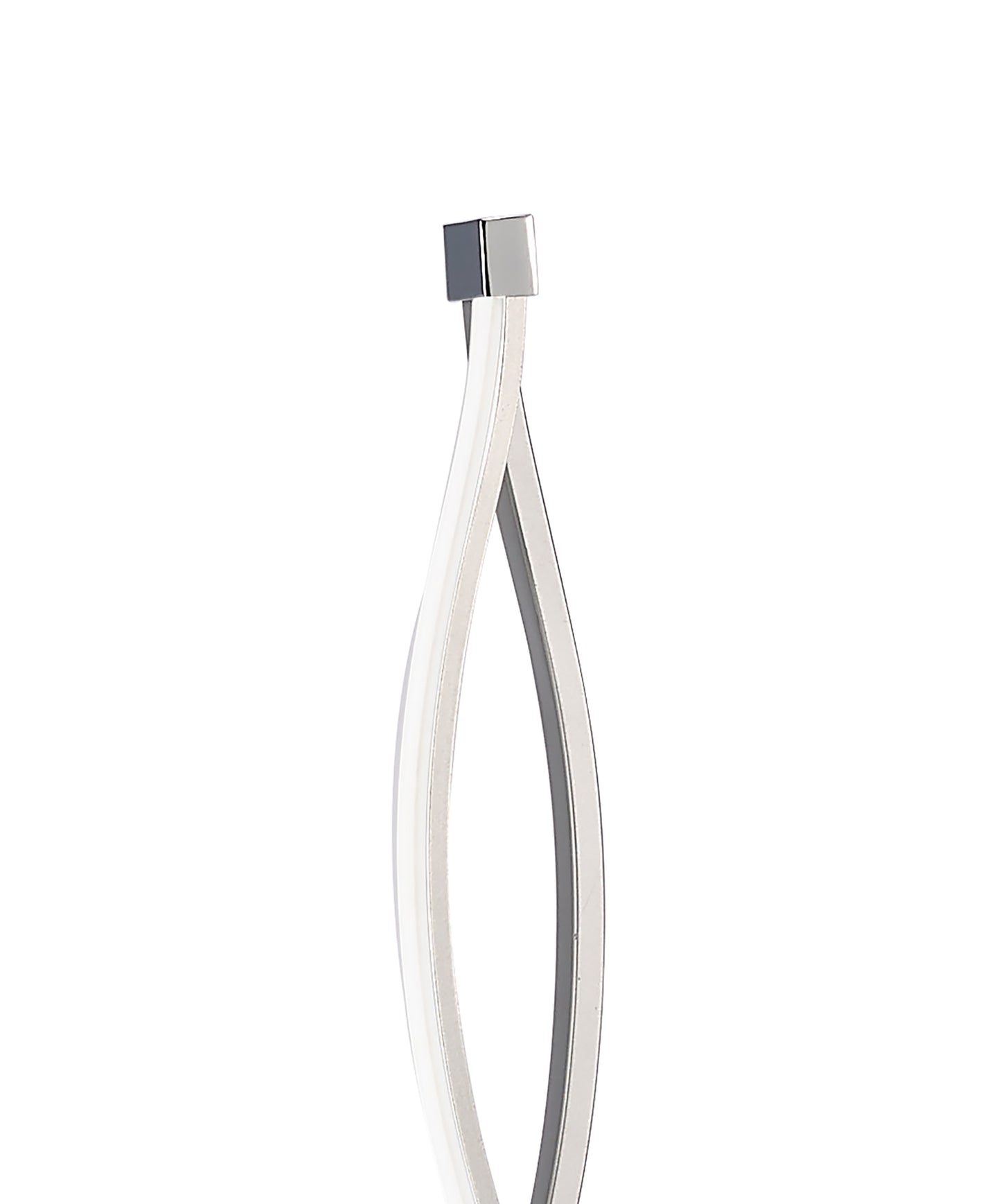 Sahara Floor Lamp 21W LED 3000K, 1470lm, Silver/Frosted Acrylic/Polished Chrome, 3yrs Warranty by Mantra