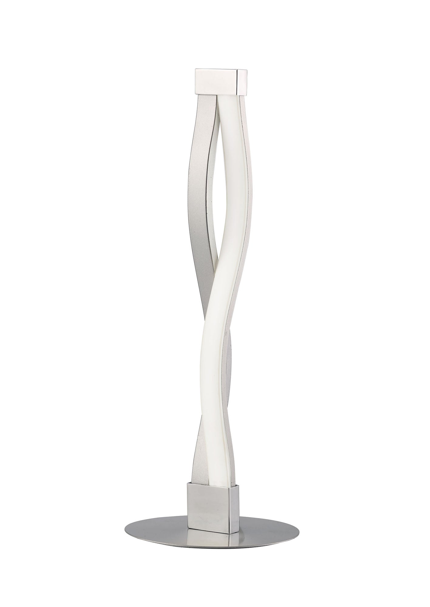 Sahara Table Lamp 6W LED 3000K, 420lm, Silver/Frosted Acrylic/Polished Chrome, 3yrs Warranty by Mantra