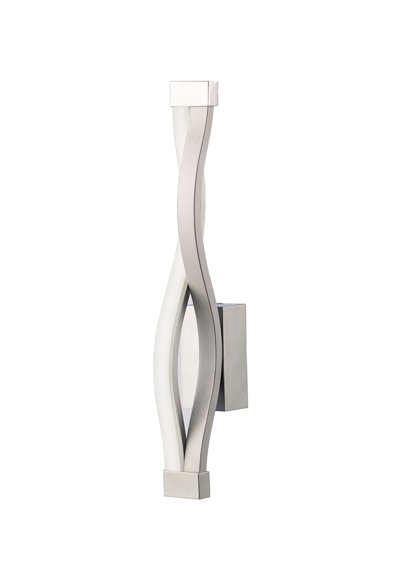 Sahara Wall Lamp 6W LED 3000K, 420lm, Silver/Frosted Acrylic/Polished Chrome, 3yrs Warranty by Mantra