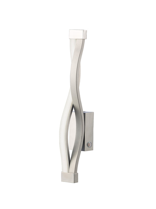 Sahara Wall Lamp 6W LED 3000K, 420lm, Dimmable Silver/Frosted Acrylic/Polished Chrome, 3yrs Warranty by Mantra