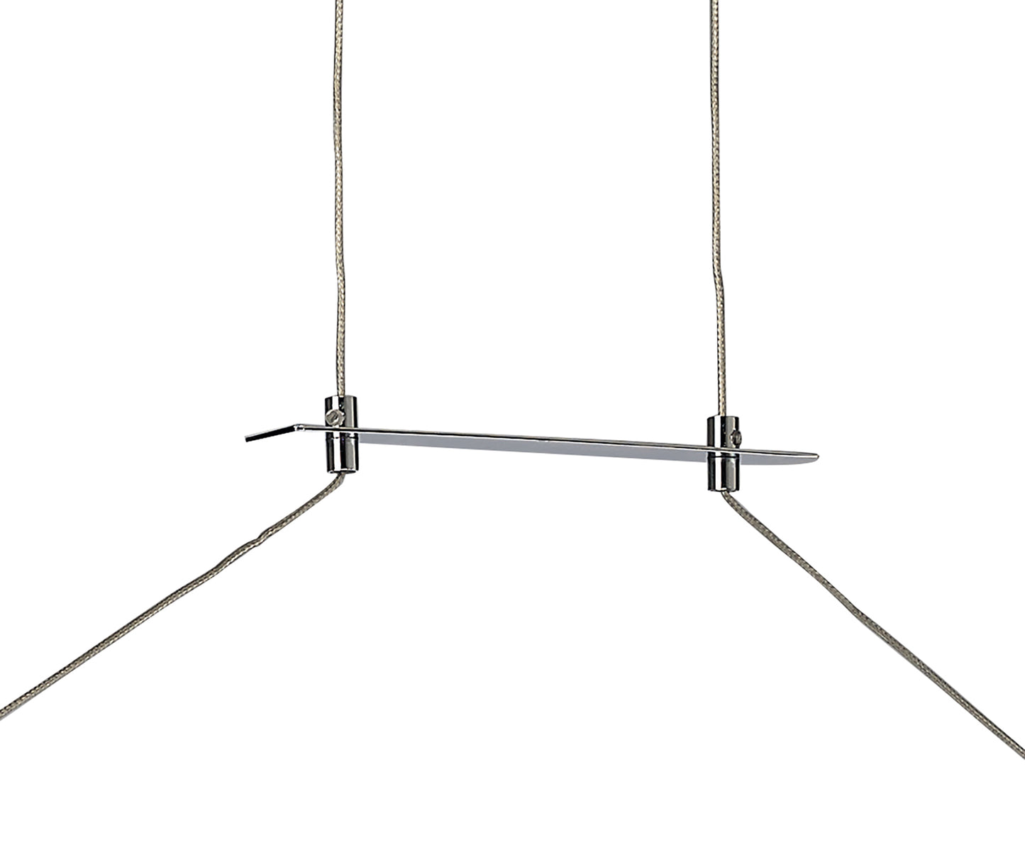 Sahara XL Linear Pendant 42W LED 3000K, 3400lm, Silver, Frosted Acrylic, Polished Chrome, 3yrs Warranty by Mantra