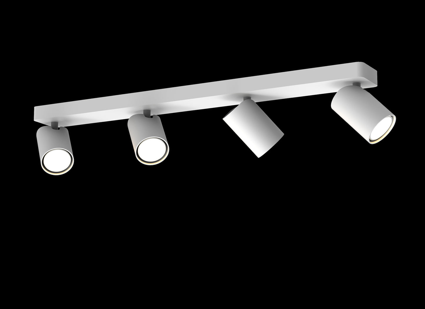 Sal Linear 4 Light Spotlight GU10, Matt White by Mantra