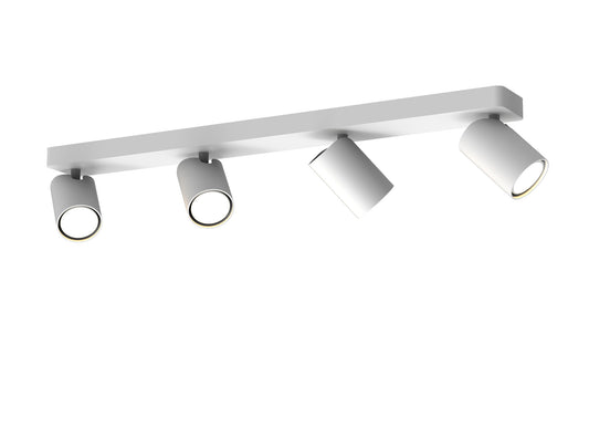 Sal Linear 4 Light Spotlight GU10, Matt White by Mantra