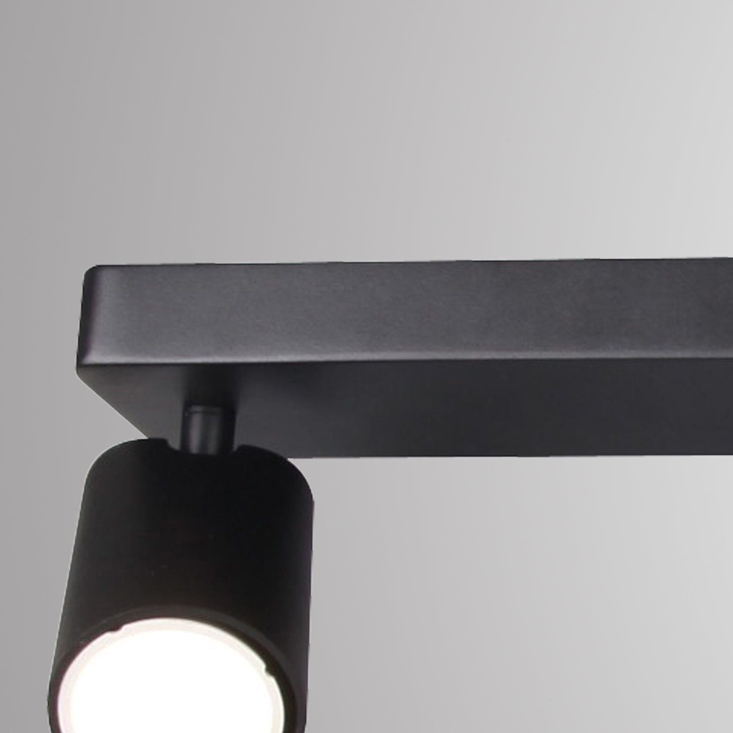 Sal Linear 4 Light Spotlight GU10, Matt Black by Mantra