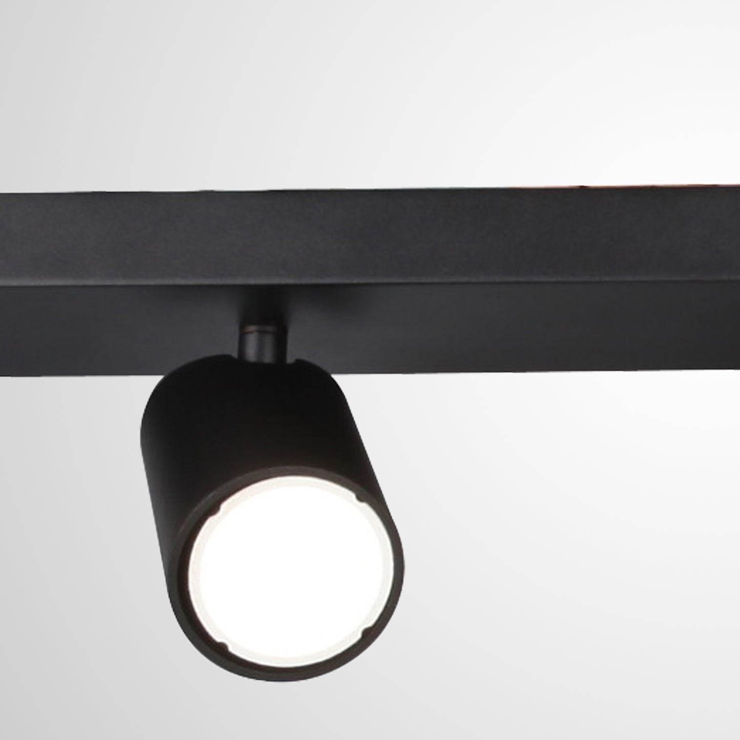 Sal Linear 4 Light Spotlight GU10, Matt Black by Mantra