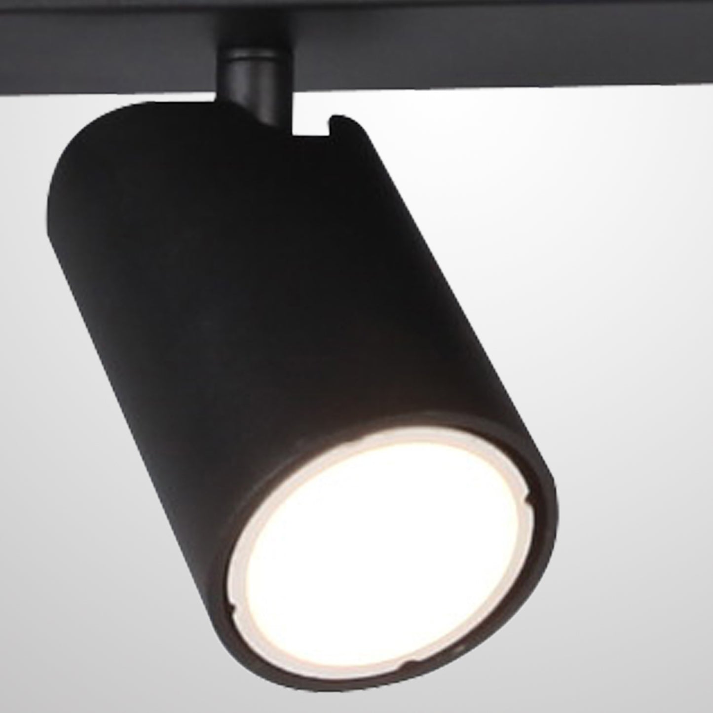 Sal Linear 3 Light Spotlight GU10, Matt Black by Mantra