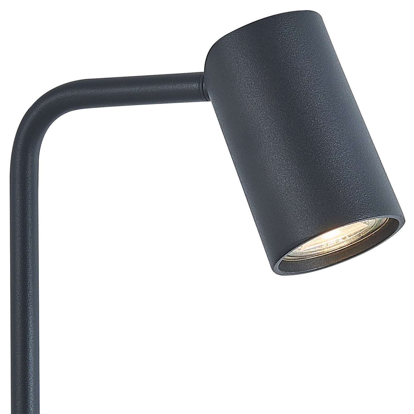 Sal Small Table Lamp With Inline Switch 1 Light GU10, Matt Black by Mantra