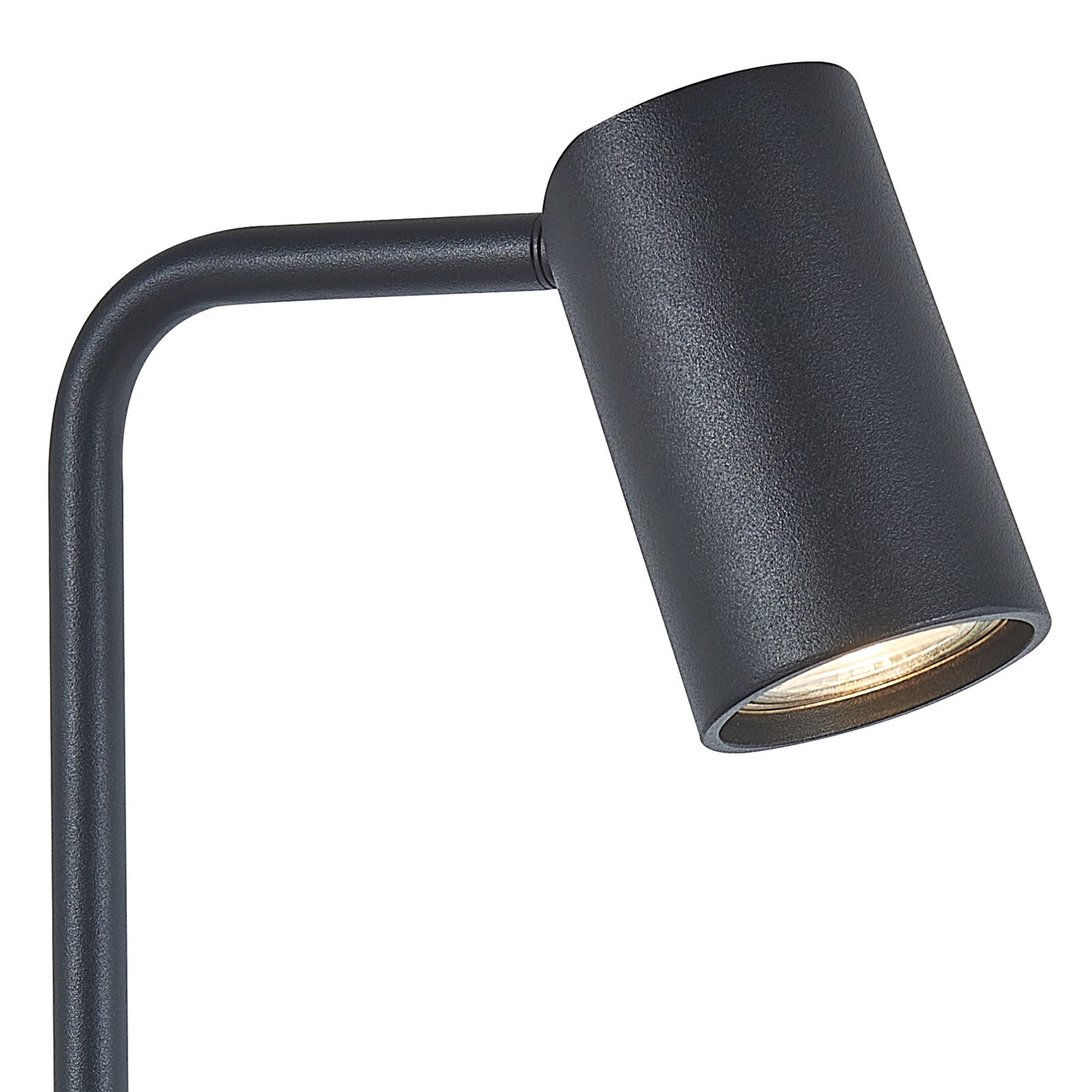 Sal Tall Table Lamp With Inline Switch 1 Light GU10, Matt Black by Mantra