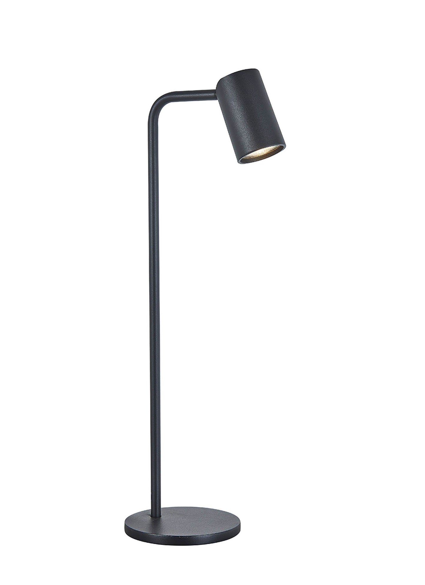 Sal Tall Table Lamp With Inline Switch 1 Light GU10, Matt Black by Mantra