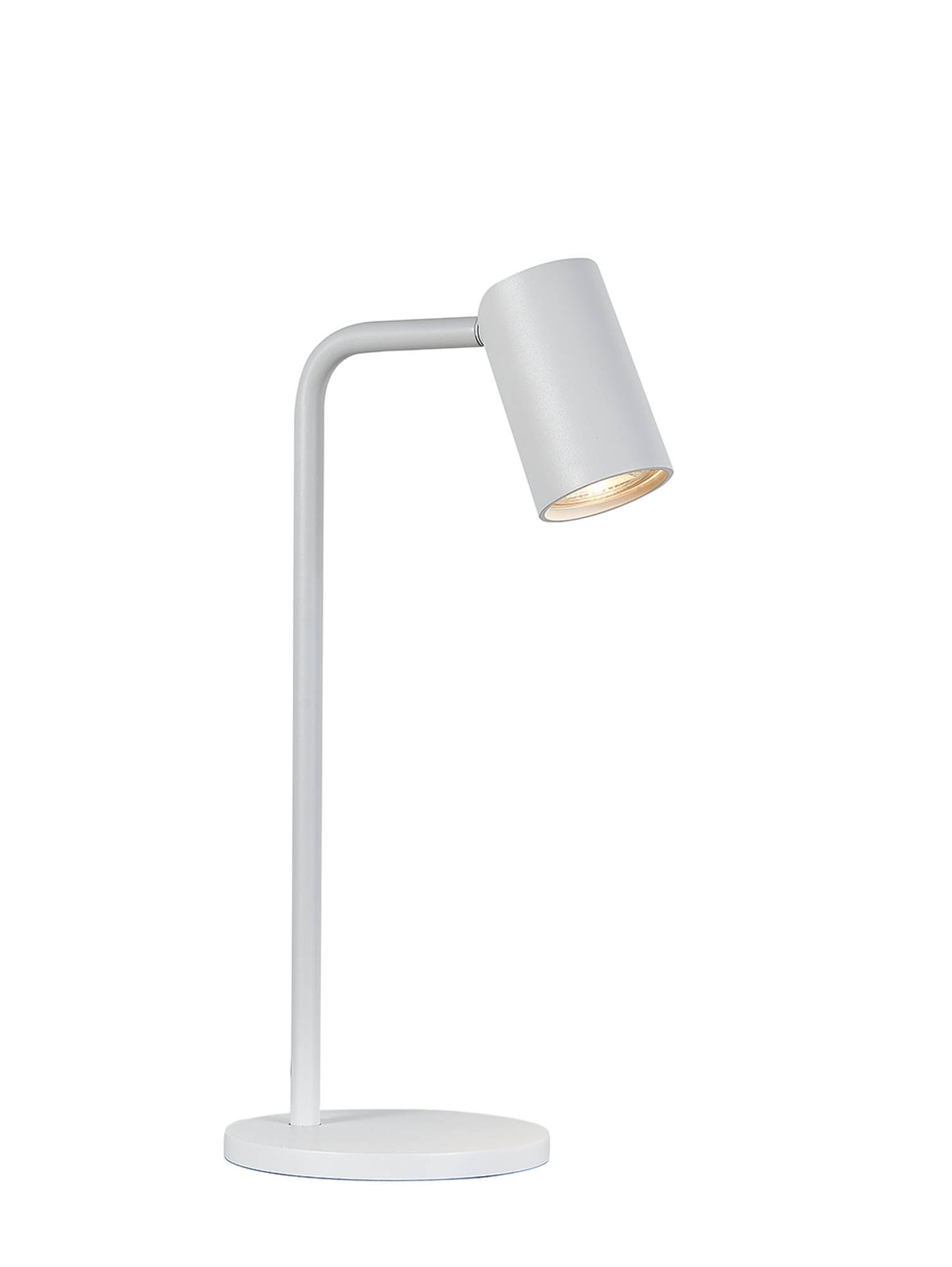 Sal Small Table Lamp With Inline Switch 1 Light GU10, Matt White by Mantra