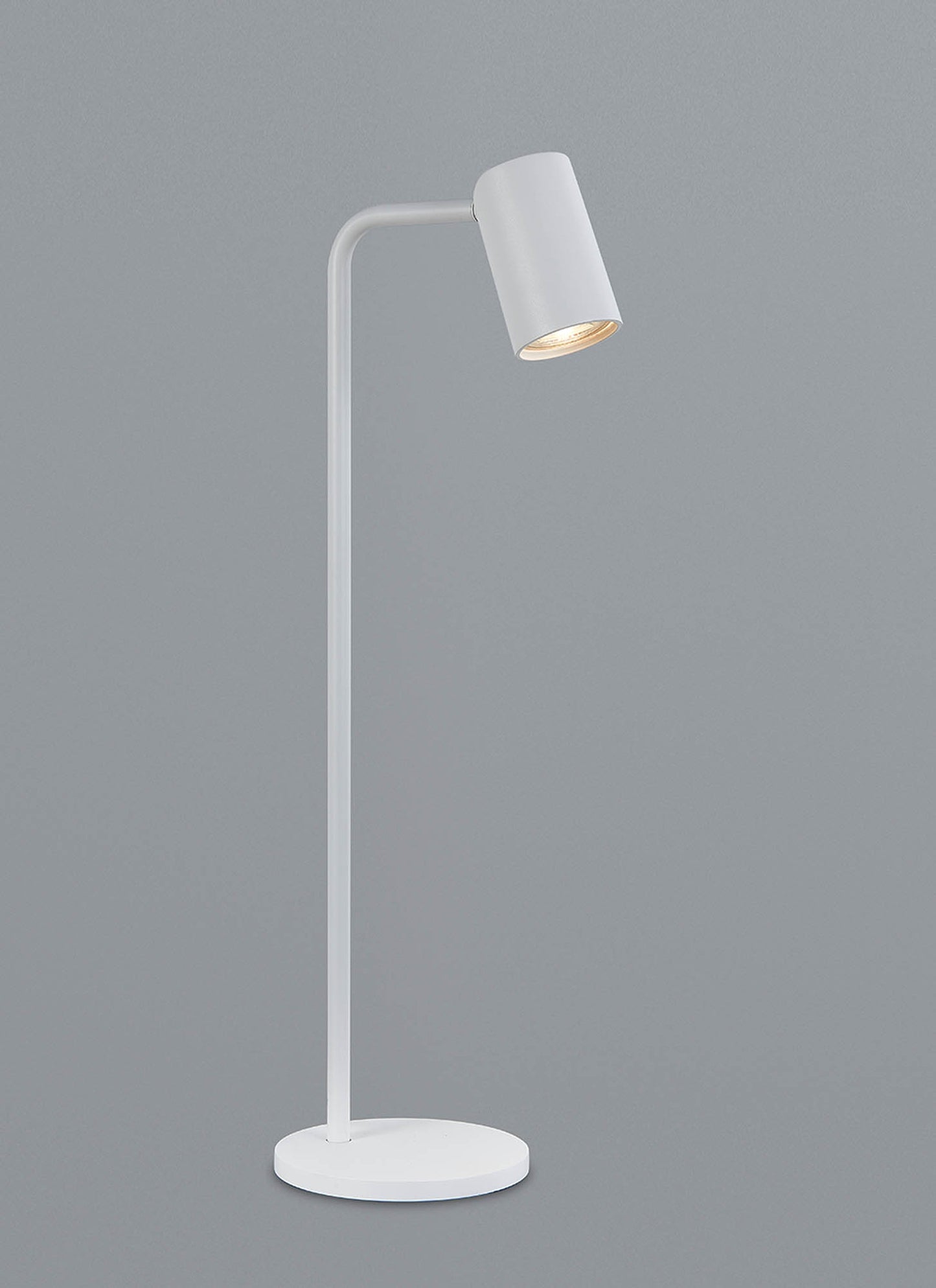 Sal Tall Table Lamp With Inline Switch 1 Light GU10, Matt White by Mantra