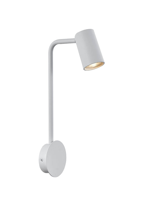 Sal Wall Lamp 1 Light GU10, Matt White by Mantra